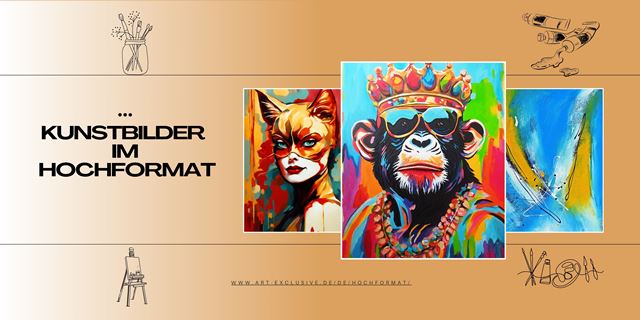 Kunstbilder im Hochformat kaufen direkt aus dem artelier 